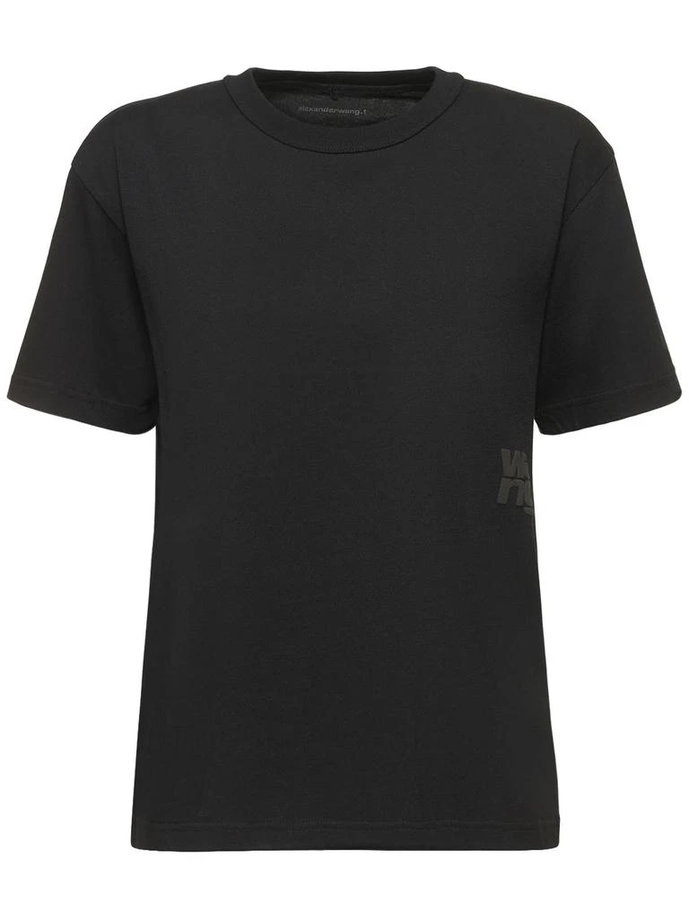 商品Alexander Wang|Essential Short Sleeve Cotton T-shirt,价格¥1227,第1张图片