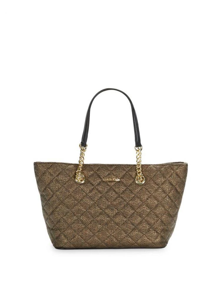 商品Calvin Klein|Quilted faux leather tote,价格¥415,第2张图片详细描述