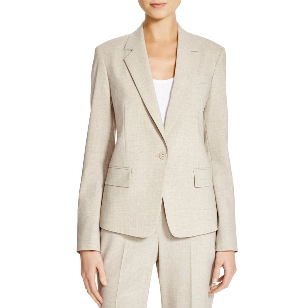 商品Theory|Theory Womens Gabe N Virgin Wool Notch Collar One-Button Blazer,价格¥619,第1张图片