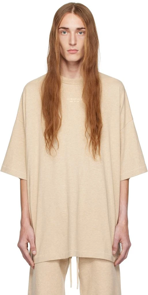 商品Essentials|Beige Crewneck T-Shirt,价格¥202,第1张图片