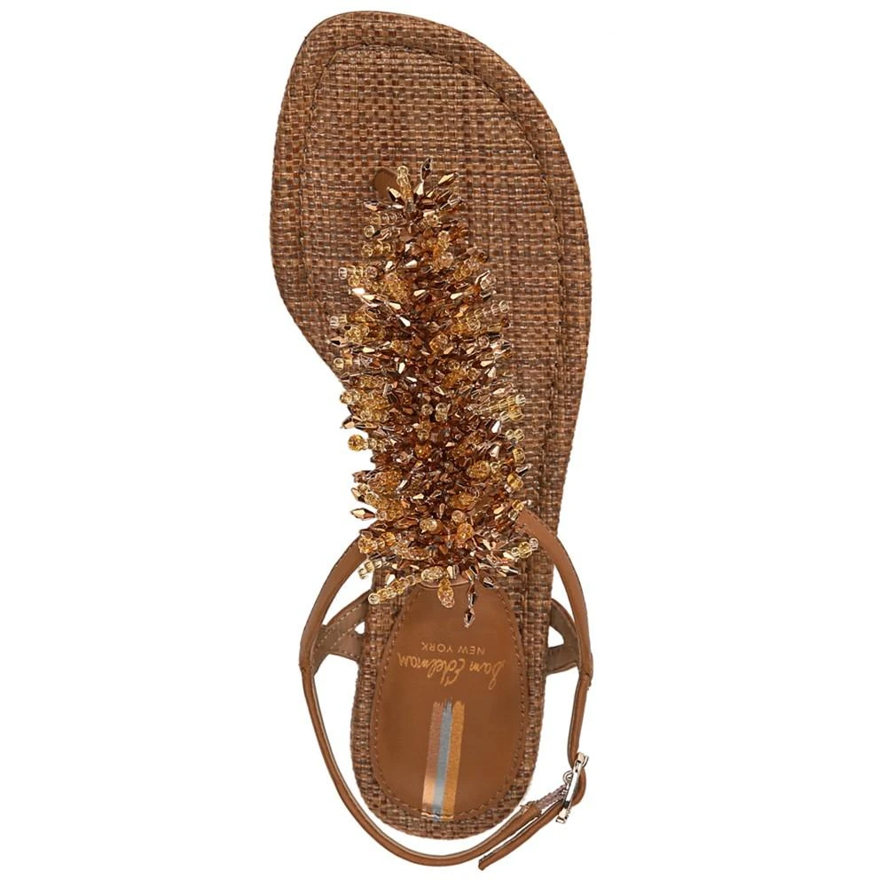 商品Sam Edelman|Women's Brinda Beaded T-Strap Flat Sandals,价格¥210,第4张图片详细描述