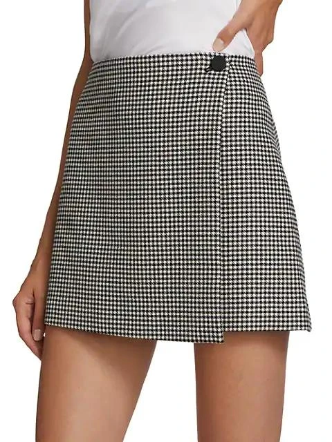 Renna Houndstooth Wrap Miniskirt 商品