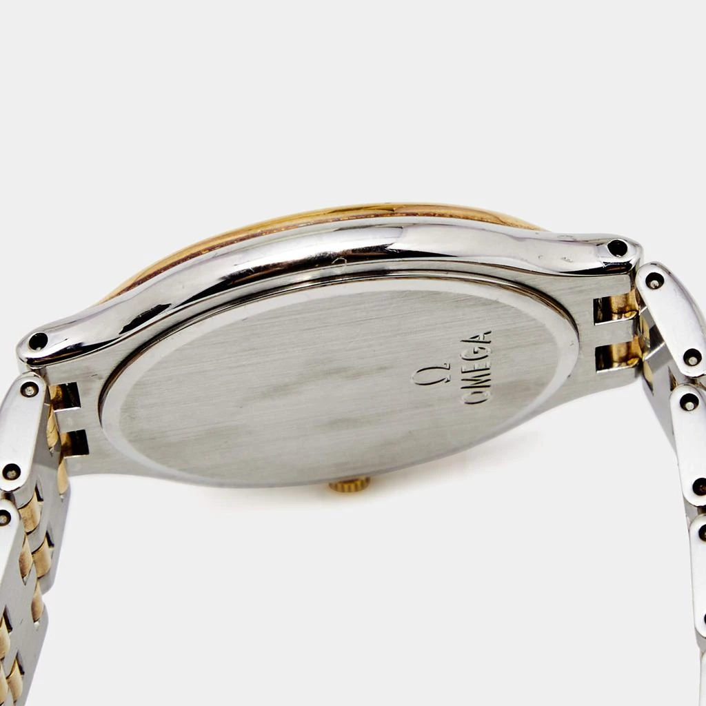 Omega Champagne 18k Yellow Gold Stainless Steel DeVille Symbol 196.0316 Women's Wristwatch 32 mm  商品