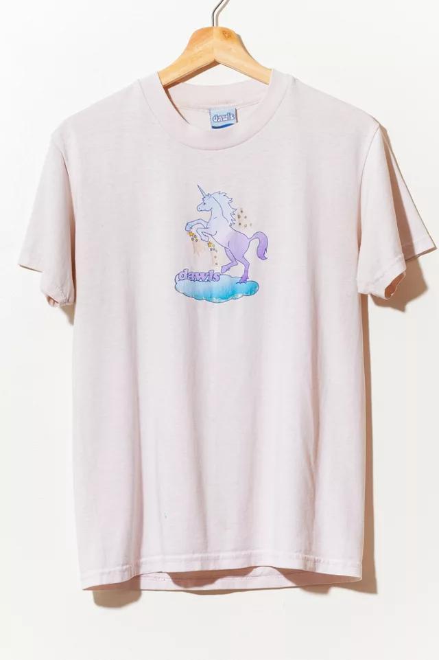 商品Urban Outfitters|Vintage 1990s Dawls Unicorn Graphic  T-Shirt Skater Rave Made in USA,价格¥861,第3张图片详细描述