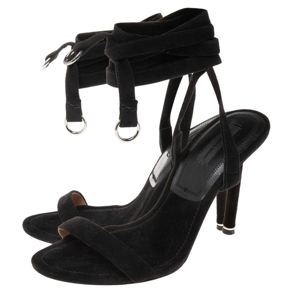 商品[二手商品] Alexander Wang|Alexander Wang Black Suede  Ankle Wrap Sandals Size 38,价格¥884,第4张图片详细描述