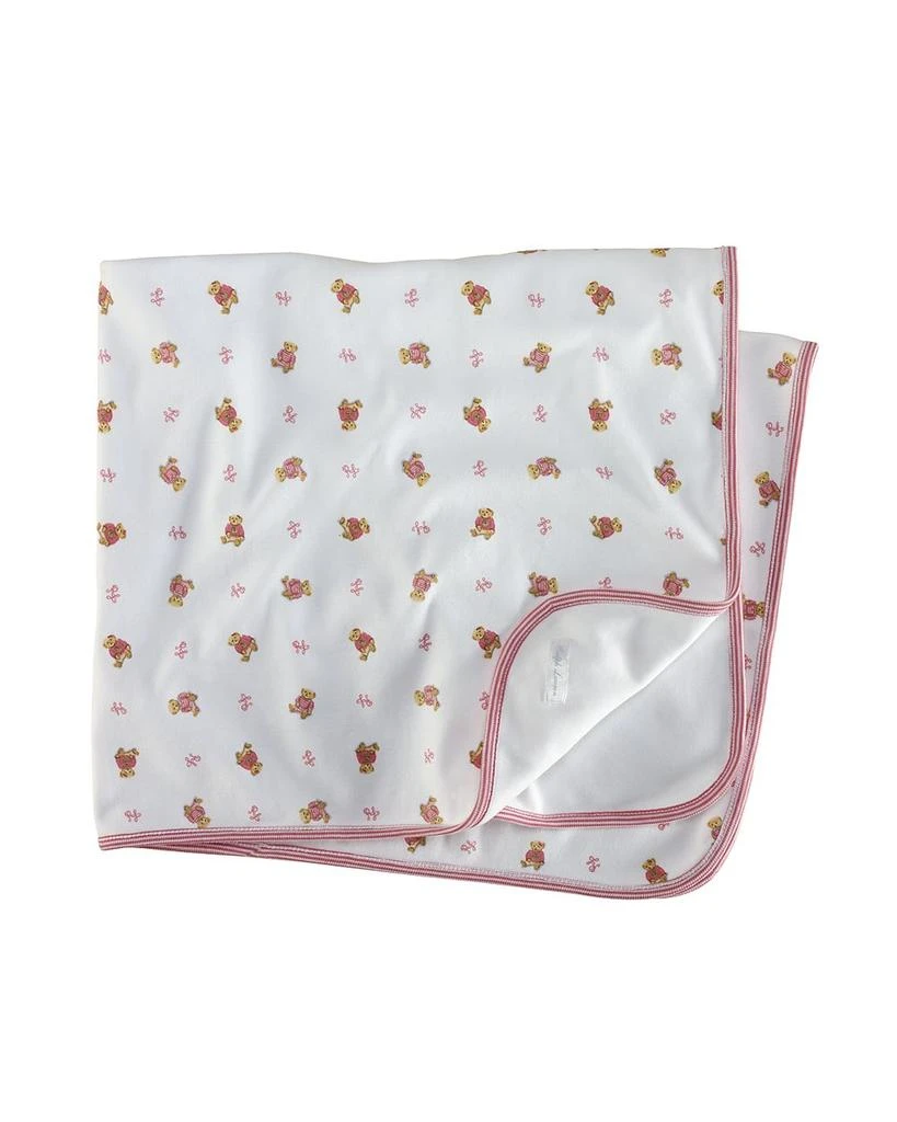 商品Ralph Lauren|女婴Girls' Layette Reversible Printed Receiving Blanket - Baby,价格¥335,第1张图片