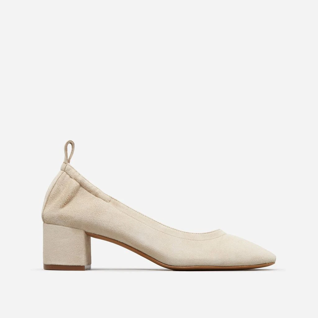商品Everlane|The Day Heel 麂皮方跟鞋,价格¥1068,第1张图片