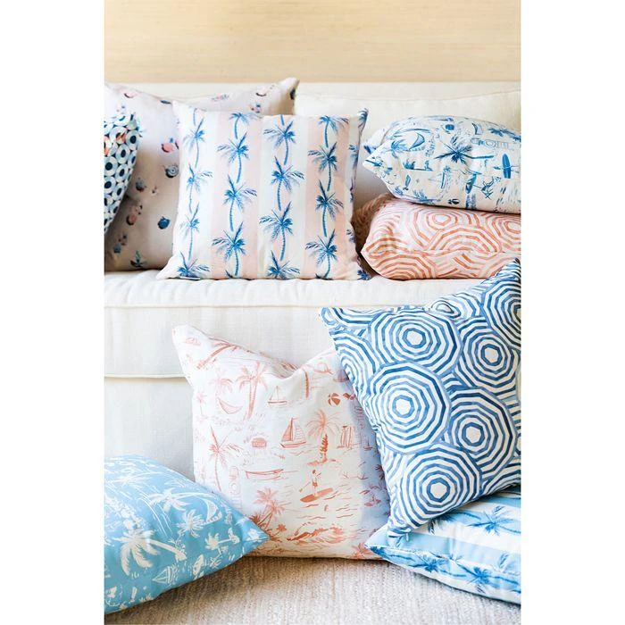 商品Cloth & Company|Cloth & Company The Umbrella Swirl Linen Decorative Pillow with Feather Insert, 20" x 20",价格¥1777,第5张图片详细描述