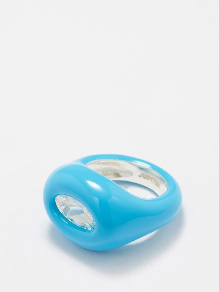 商品Jupiter|Bold topaz, enamel & silver ring,价格¥1721,第3张图片详细描述