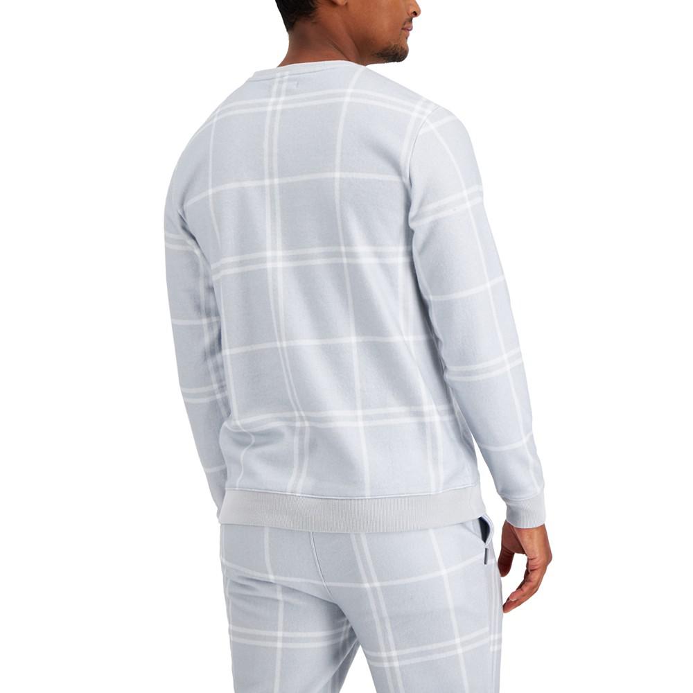 Aflani Men's Windowpane Pajama Shirt, Created for Macy's商品第2张图片规格展示