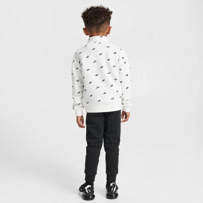 商品NIKE|Kids' Toddler Nike Allover Print Futura Half-Zip Jacket and Jogger Pants Set,价格¥451,第2张图片详细描述