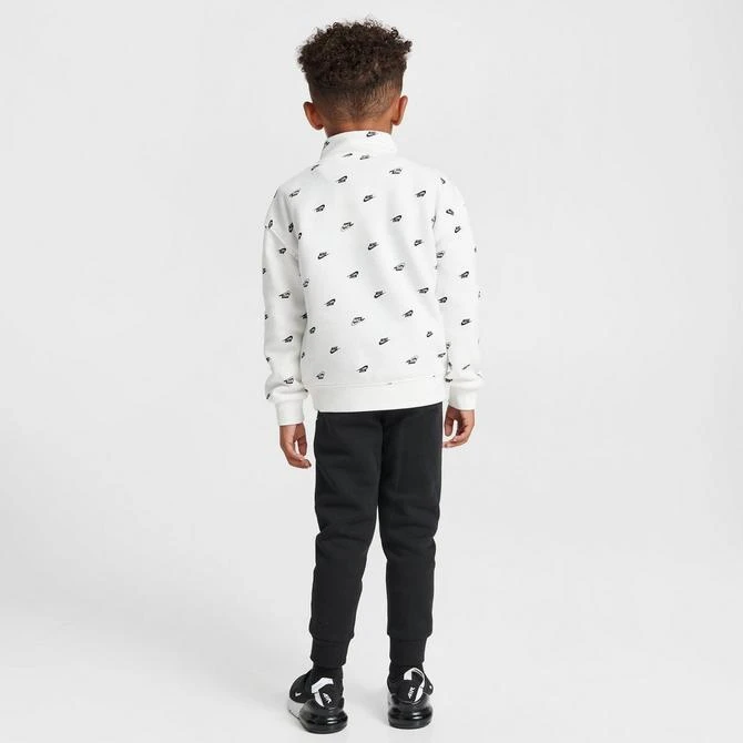 商品NIKE|Kids' Toddler Nike Allover Print Futura Half-Zip Jacket and Jogger Pants Set,价格¥336,第2张图片详细描述