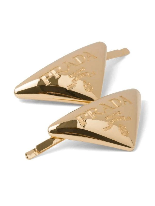 商品Prada|PRADA engraved-logo hair clip,价格¥3755,第1张图片
