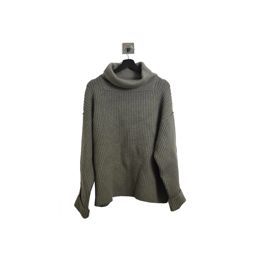 商品Alexander Wang|Alexander Wang Oversized Rib Neckpullover Khaki,价格¥2083,第1张图片