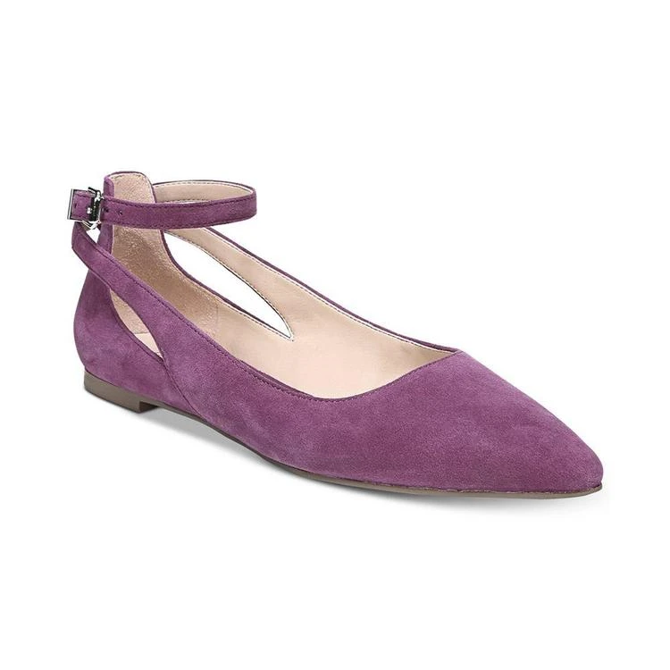 商品Franco Sarto|Sylvia Ankle-Strap Flats,价格¥687,第1张图片