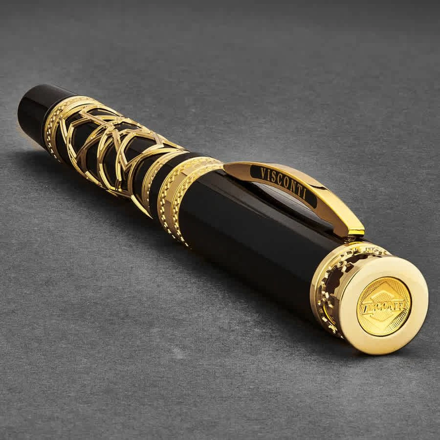 商品Visconti|685AG23 'Extase D'oud' Black/Vermeil 925 Sterling Silver Rollerball Pen,价格¥5199,第2张图片详细描述