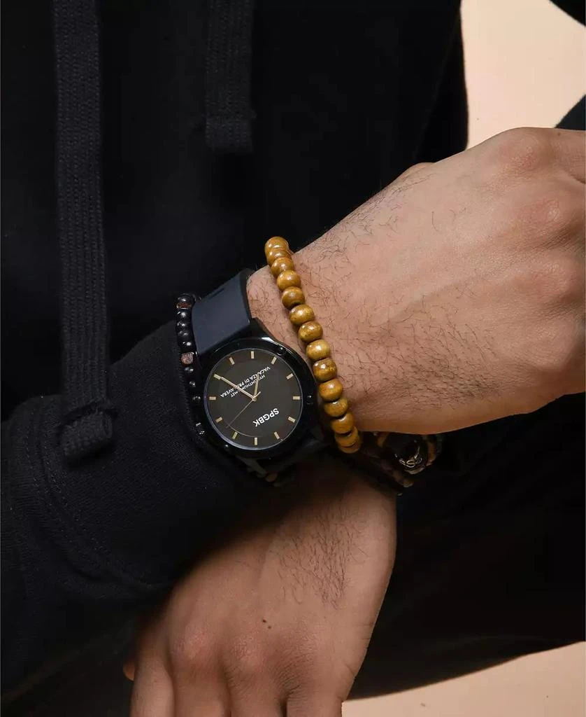 商品SPGBK Watches|Unisex Bordeaux Black Silicone Band Watch,价格¥671,第4张图片详细描述