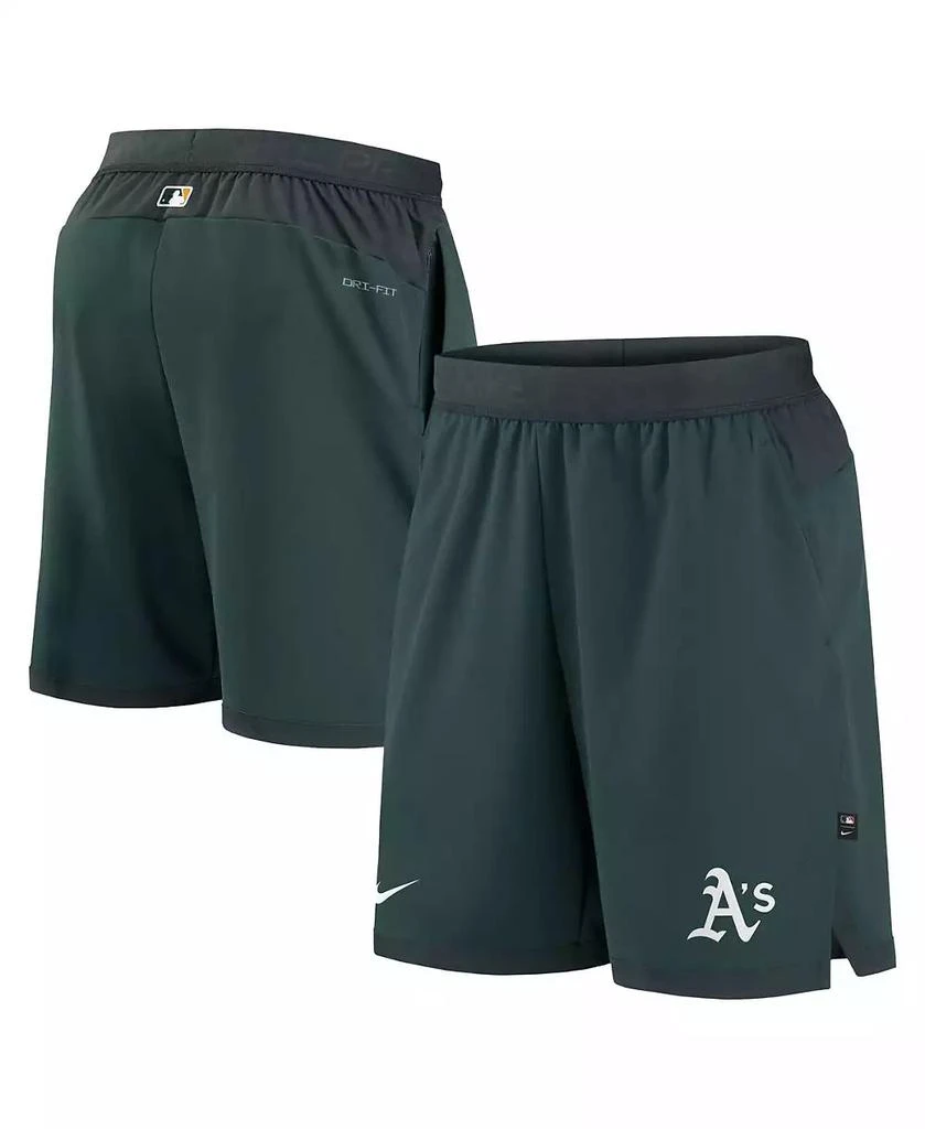 商品NIKE|Men's Green Oakland Athletics Authentic Collection Flex Vent Performance Shorts,价格¥456,第1张图片