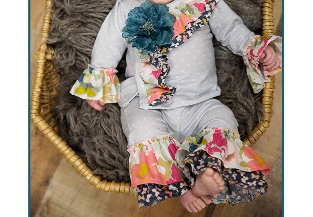 商品Haute Baby|Haute Baby - Baby Girls Gracie's Garden 2 Pc. Criss Cross Set,价格¥532,第1张图片