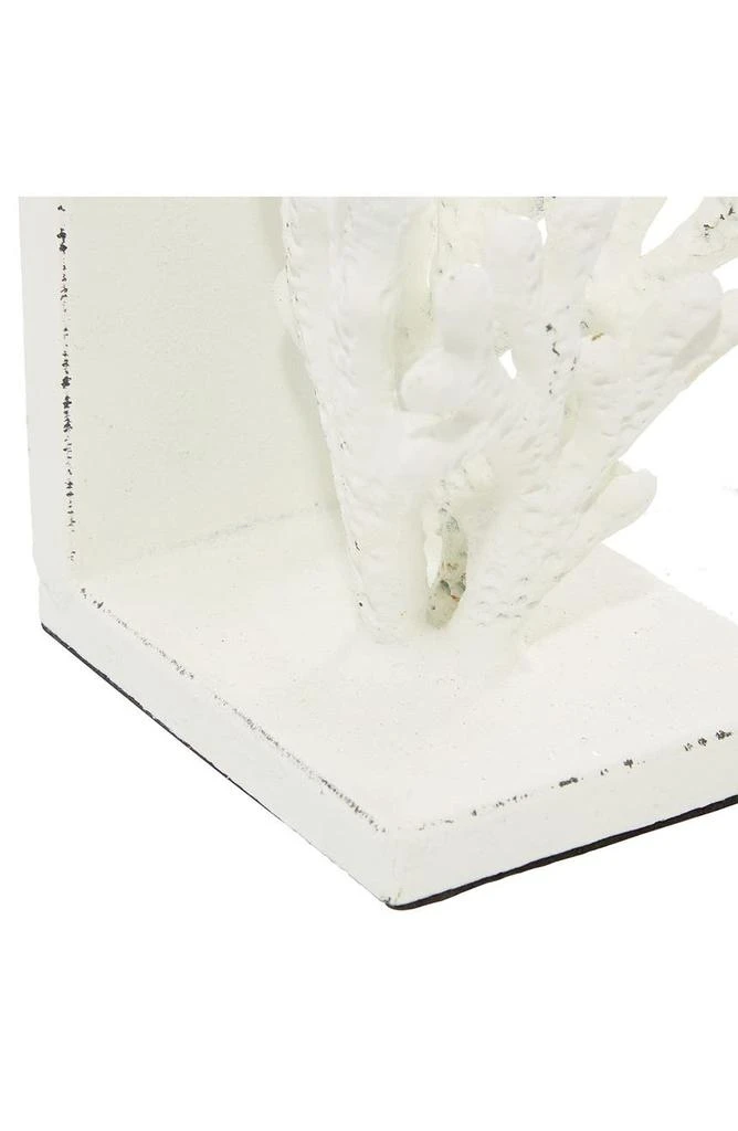 商品WILLOW ROW|White Metal Farmhouse Sea Life Bookend - Set of 2,价格¥411,第2张图片详细描述
