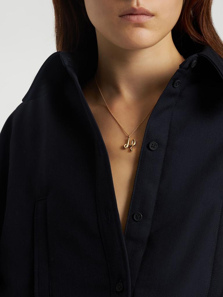 商品Missoma|Curvy Molten "h" Pendant Necklace,价格¥810,第1张图片