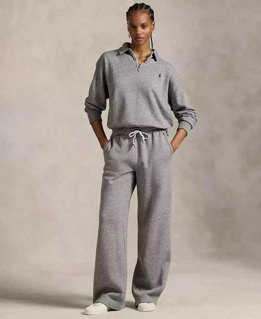 商品Ralph Lauren|Women's Drawstring Fleece Wide-Leg Sweatpant,价格¥1094,第2张图片详细描述