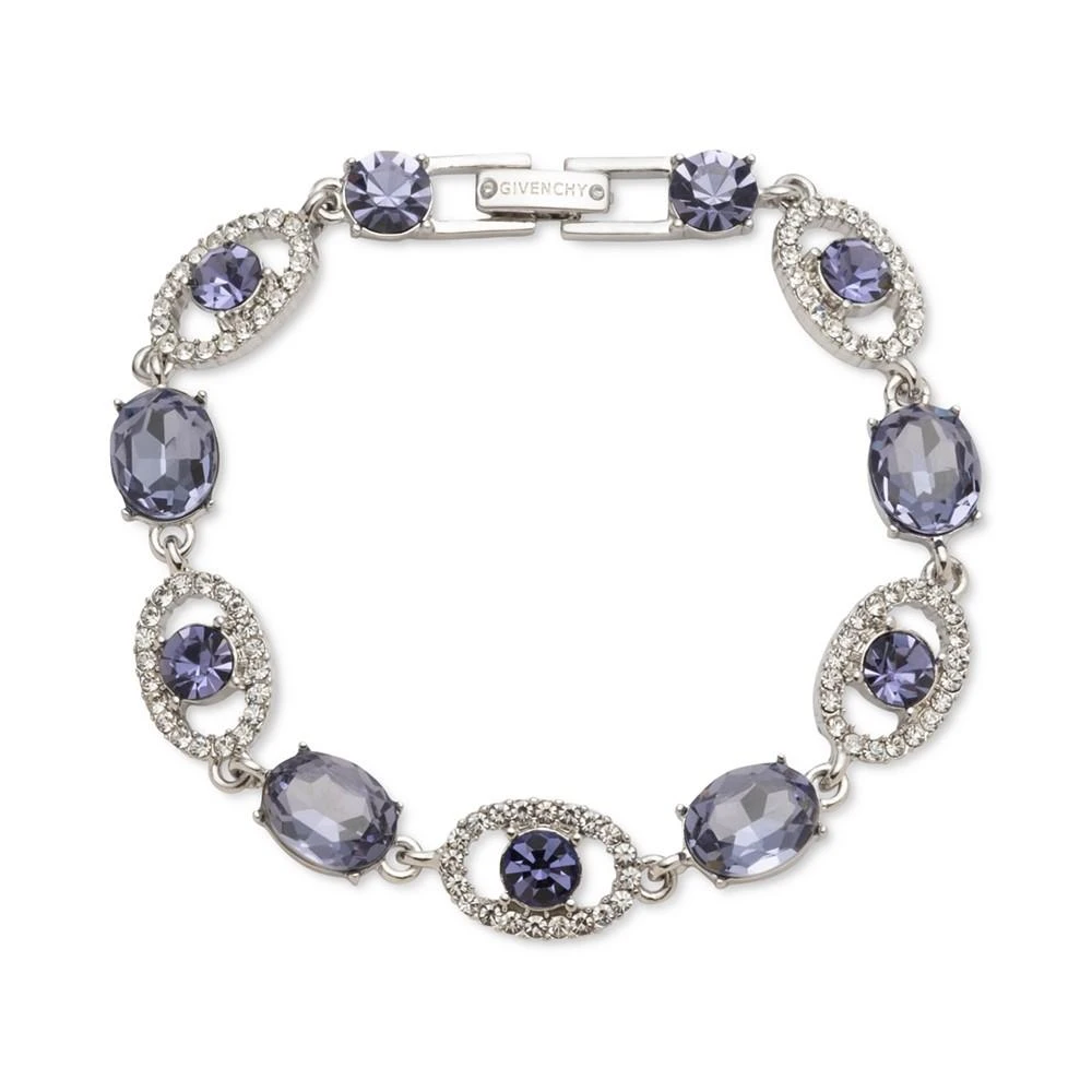 商品Givenchy|Silver-Tone Crystal Oval Flex Bracelet,价格¥129,第1张图片