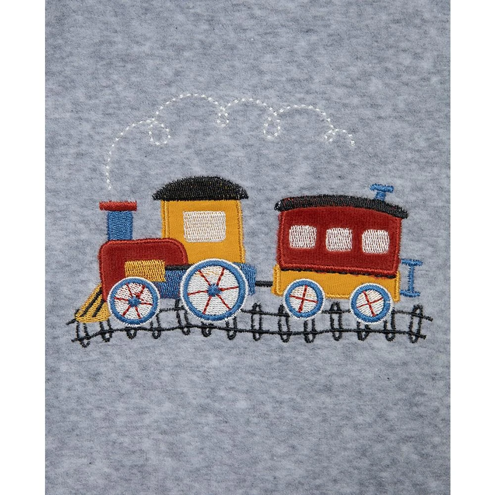 商品Little Me|Baby Boys Train 2-Pc. Velour Top & Pants Set,价格¥143,第4张图片详细描述