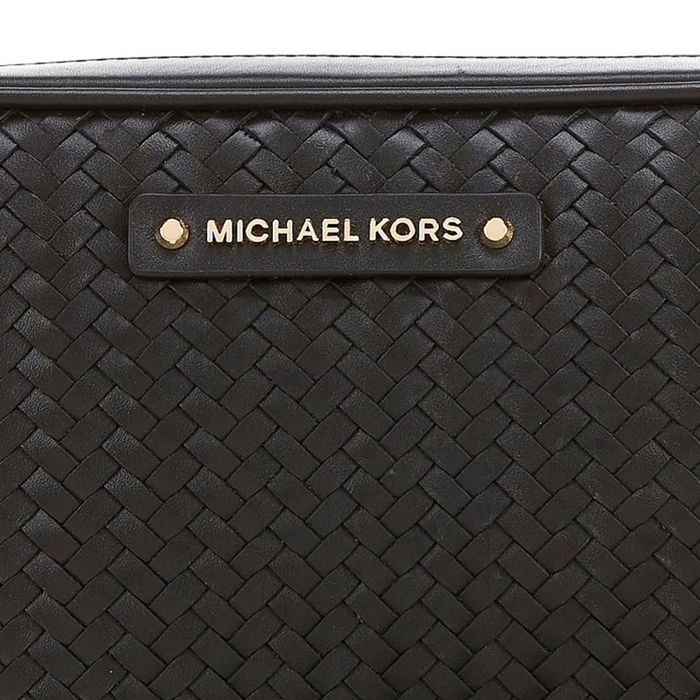 MICHAEL KORS 女士黑色皮革单肩包 32T0GJ6C3L-BLACK商品第3张图片规格展示