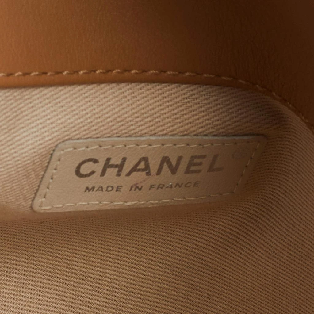 Chanel Beige Choco Bar Leather Mademoiselle Lock Flap Shoulder Bag 商品