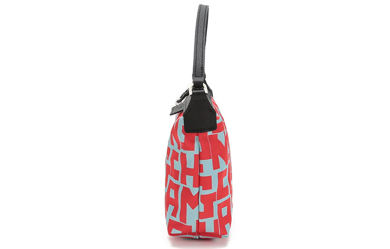 商品[国内直发] Longchamp|珑骧 Le Pliage 19 字母图案 织物 手提包 小号 女款 浅蓝色红色,价格¥991,第4张图片详细描述