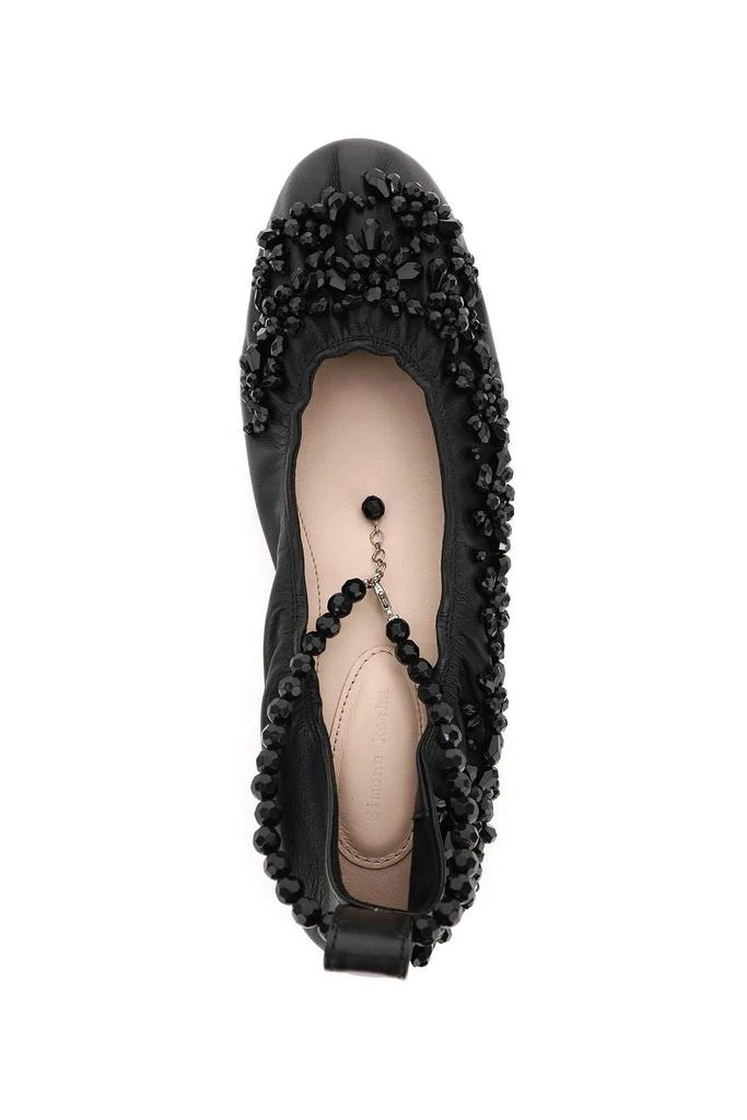 商品Simone Rocha|EMBELLISHED BALLERINA WITH ANKLE STRAP,价格¥2950,第3张图片详细描述