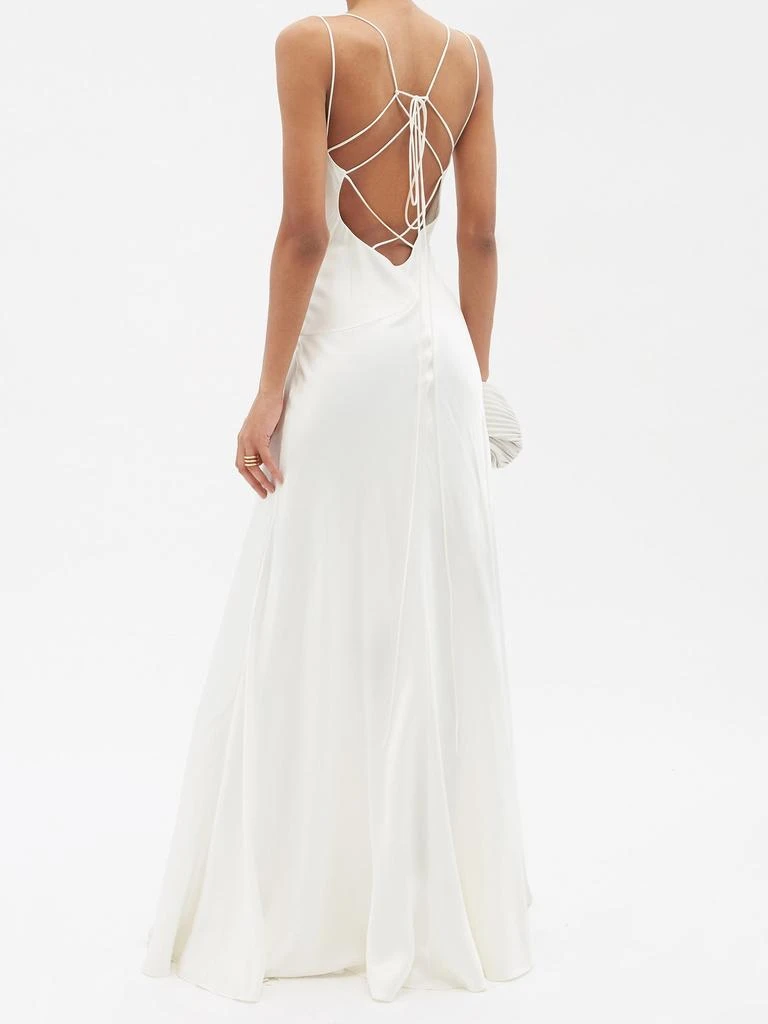 商品ROKSANDA|Nadiana lace-up back silk-satin gown,价格¥6238,第2张图片详细描述