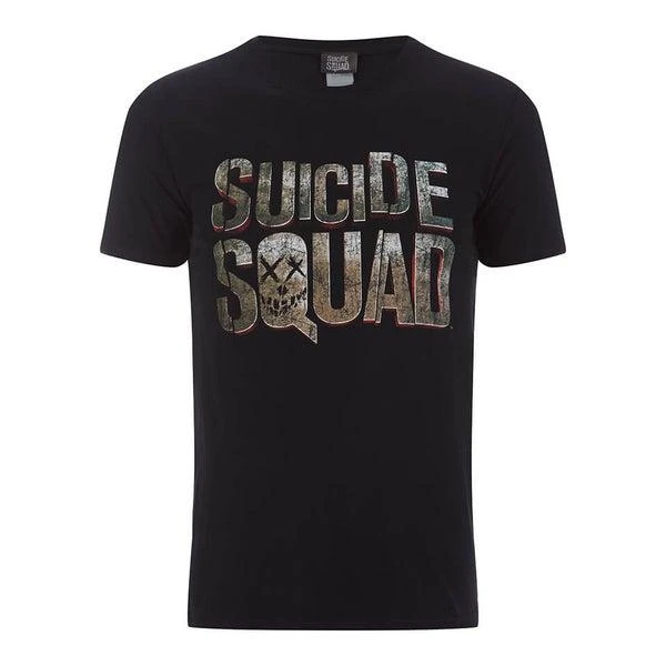 商品Geek Clothing|DC Comics Men's Suicide Squad Logo T-Shirt - Black,价格¥168,第1张图片
