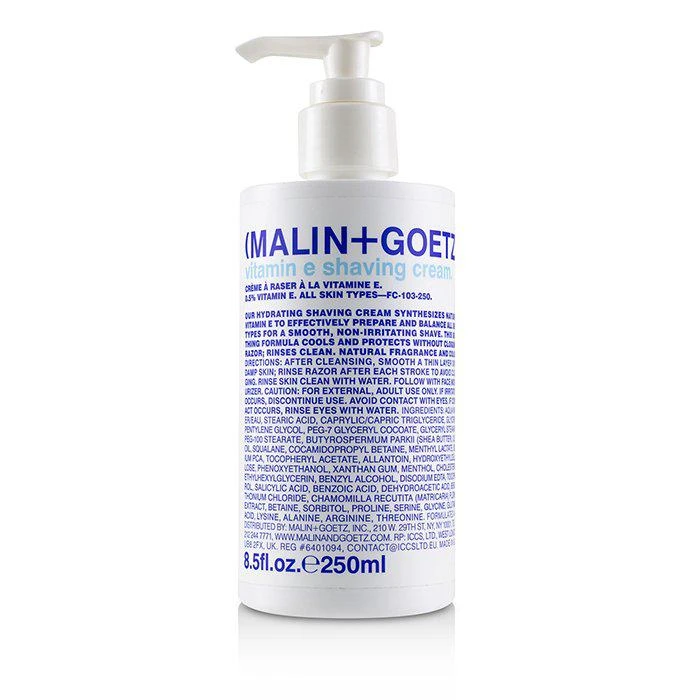 商品Malin + Goetz|MALIN+GOETZ 维生素E剃须膏(所有肌肤适用,含敏感肌肤) 250ml/8.5oz,价格¥402,第1张图片