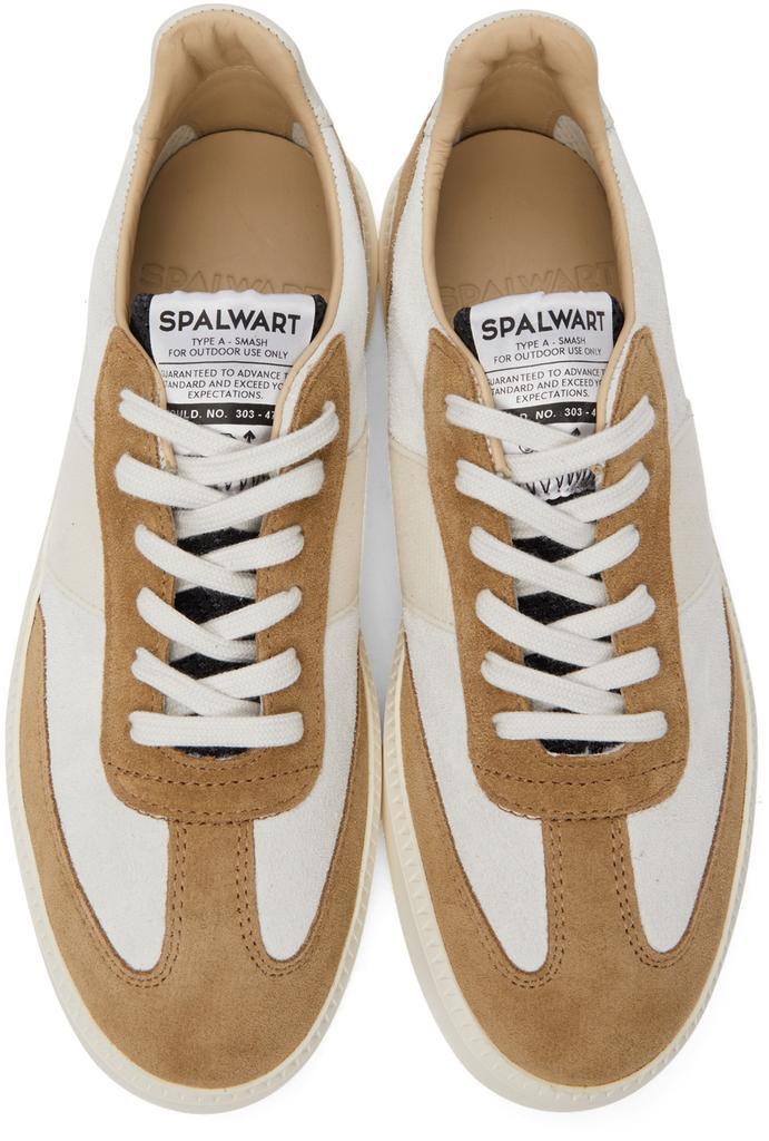 商品Spalwart|Tan & Off-White Suede Smash Low (WS) Sneakers,价格¥2996,第7张图片详细描述