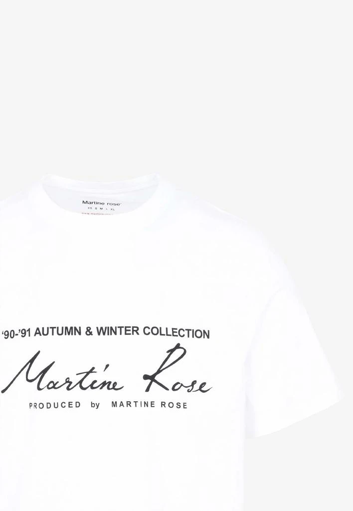 商品Martine Rose|Logo Print Short-Sleeved T-shirt,价格¥611,第3张图片详细描述