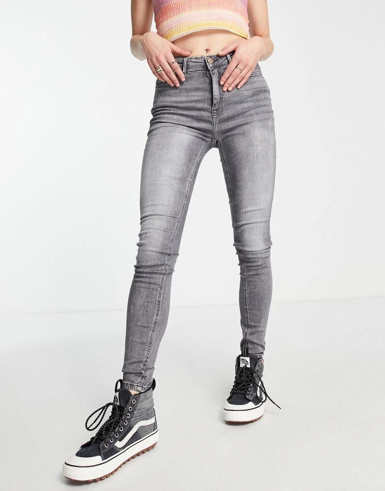 商品ONLY|Only high rise skinny jean in grey,价格¥79,第1张图片