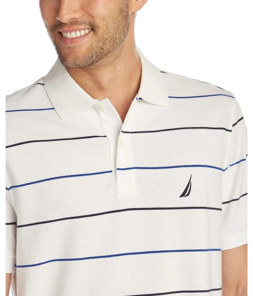 商品Nautica|Men's Classic Fit Short Sleeve 100% Cotton Pique Stripe Polo Shirt,价格¥199,第2张图片详细描述