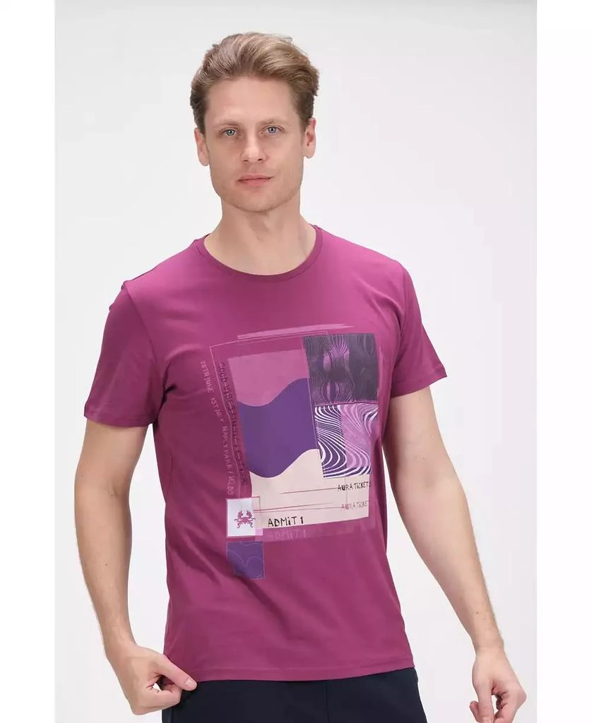 商品RON TOMSON|Men's Modern Print Fitted Admission T-shirt,价格¥312,第1张图片