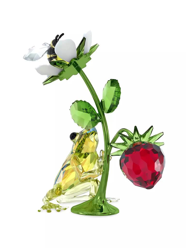 商品Swarovski|Idyllia Frog, Bee, & Strawberry Crystal Sculpture,价格¥2248,第2张图片详细描述