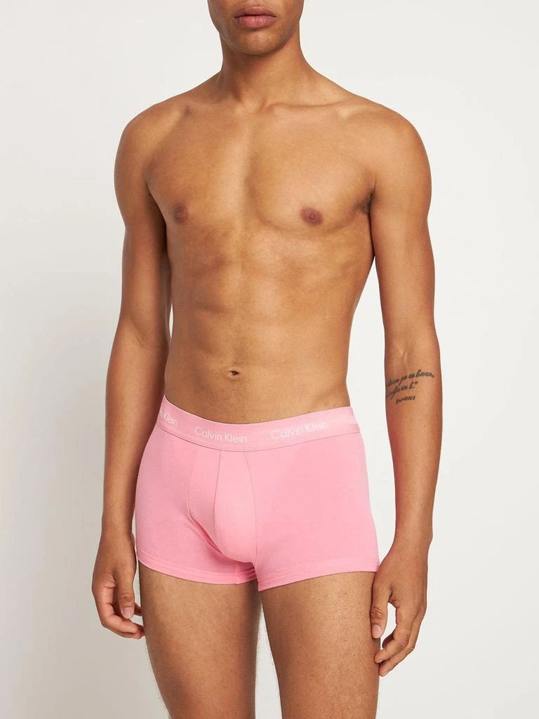 商品Calvin Klein|Pack Of 5 Stretch Cotton Low Rise Trunks,价格¥649,第3张图片详细描述
