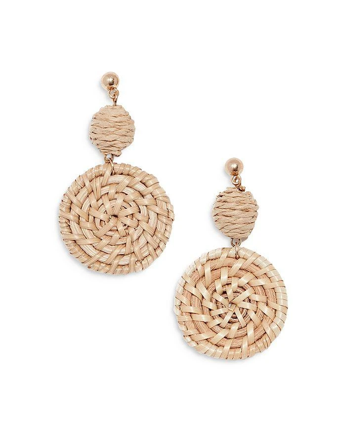 商品Shashi|St. Barths Woven Drop Earrings ,价格¥386,第1张图片