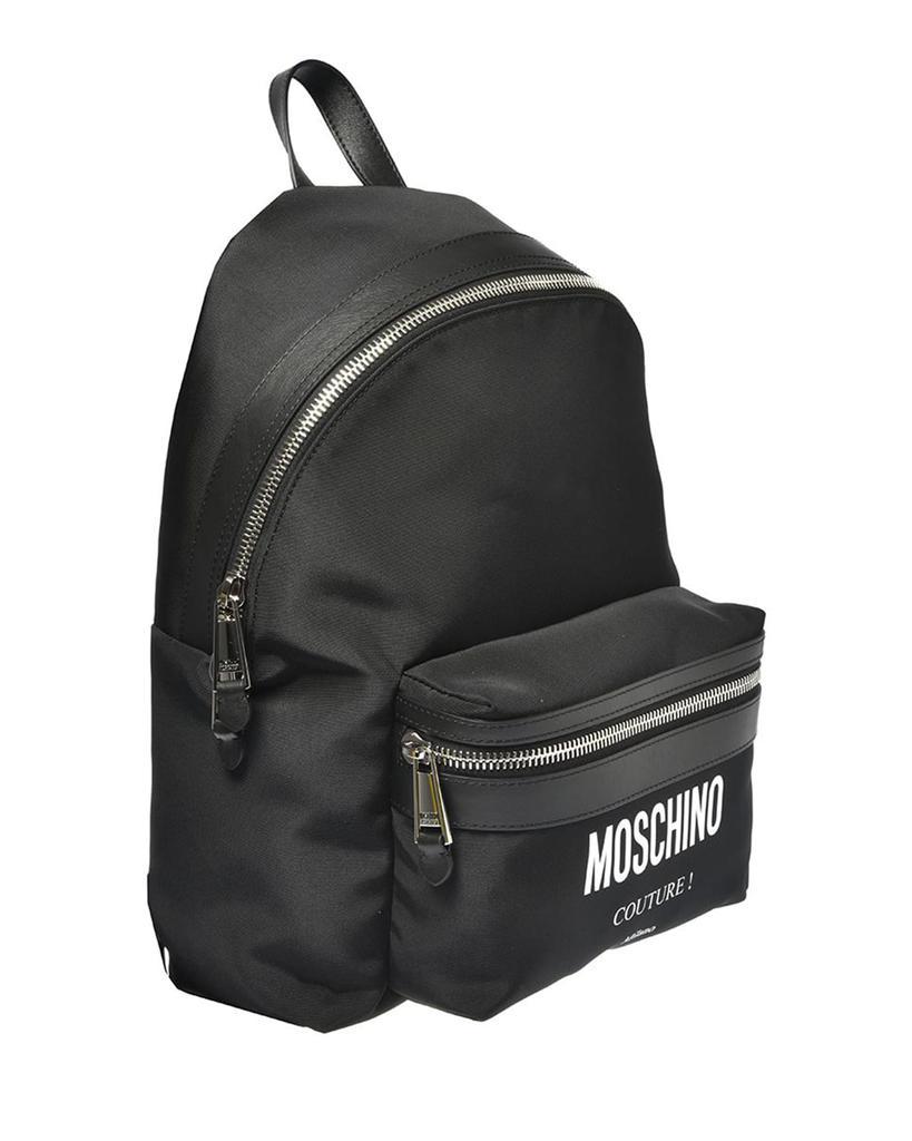 商品Moschino|Men's Solid Logo Backpack,价格¥4857,第4张图片详细描述