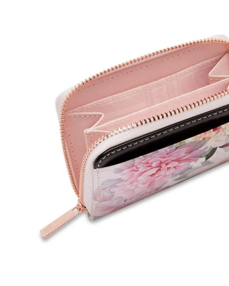 商品Ted Baker London|Painted Posie Zip Mini Leather Wallet,价格¥362,第2张图片详细描述