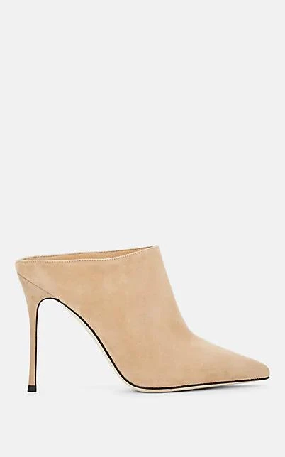 商品Sergio Rossi|Pointed-Toe Suede Mules,价格¥2160,第1张图片