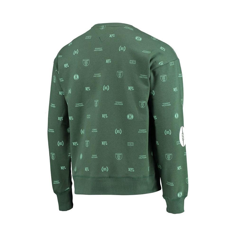 商品Tommy Hilfiger|Men's Green New York Jets Reid Graphic Pullover Sweatshirt,价格¥591,第6张图片详细描述