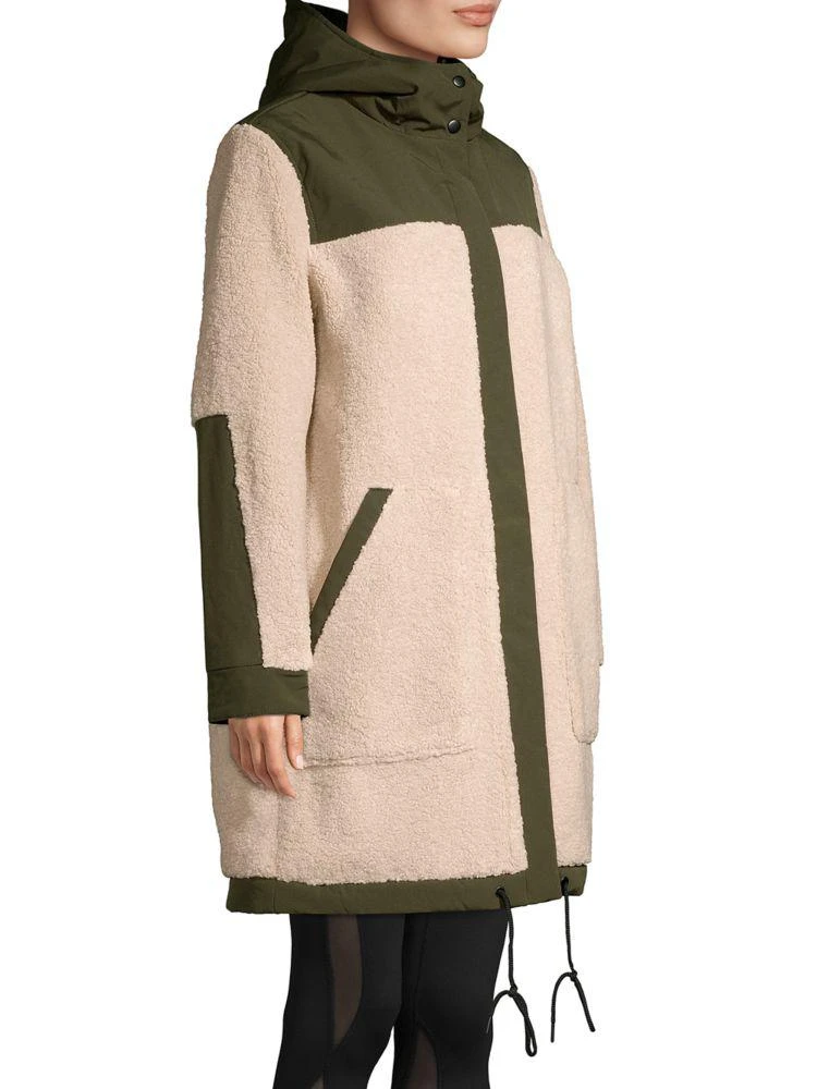 商品ASKYA|Faux Fur Colorblock Teddy Coat,价格¥312,第2张图片详细描述