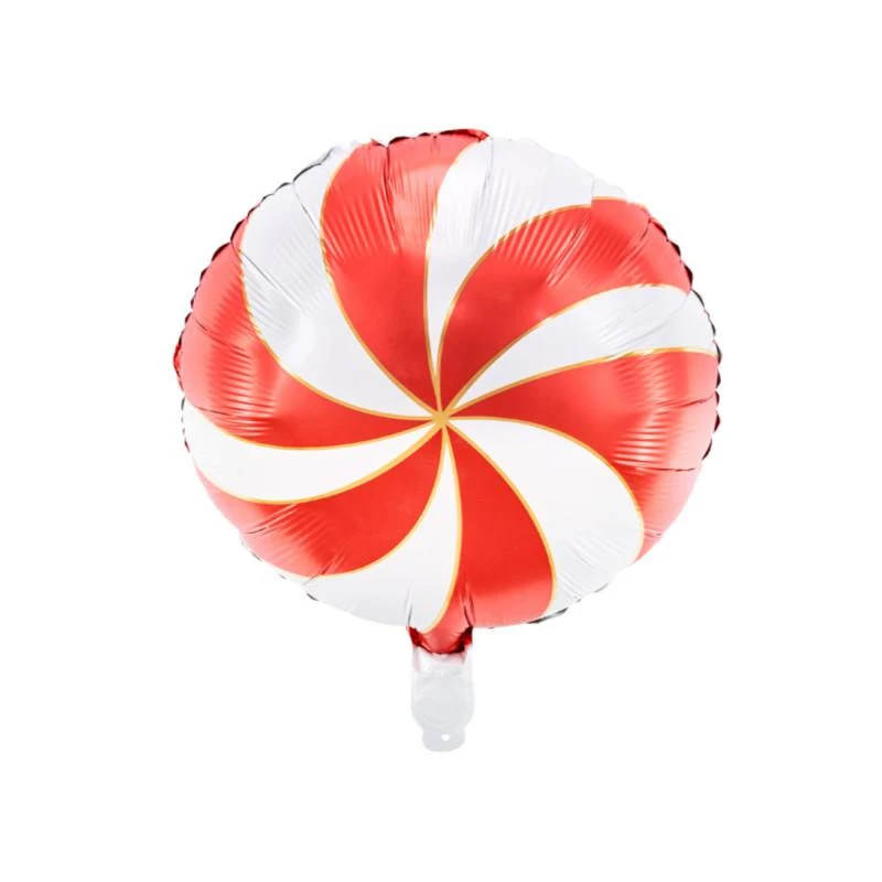 商品Party Deco|Foil balloon lollipop in red and white,价格¥16,第2张图片详细描述