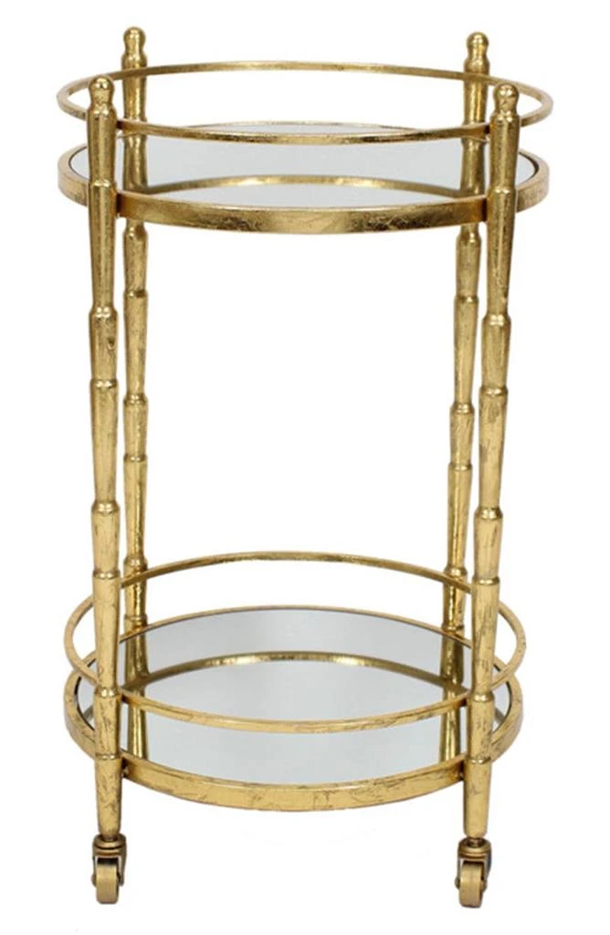 商品SAGEBROOK HOME|28" H Metal 2 Tier Bar Cart,价格¥2204,第1张图片